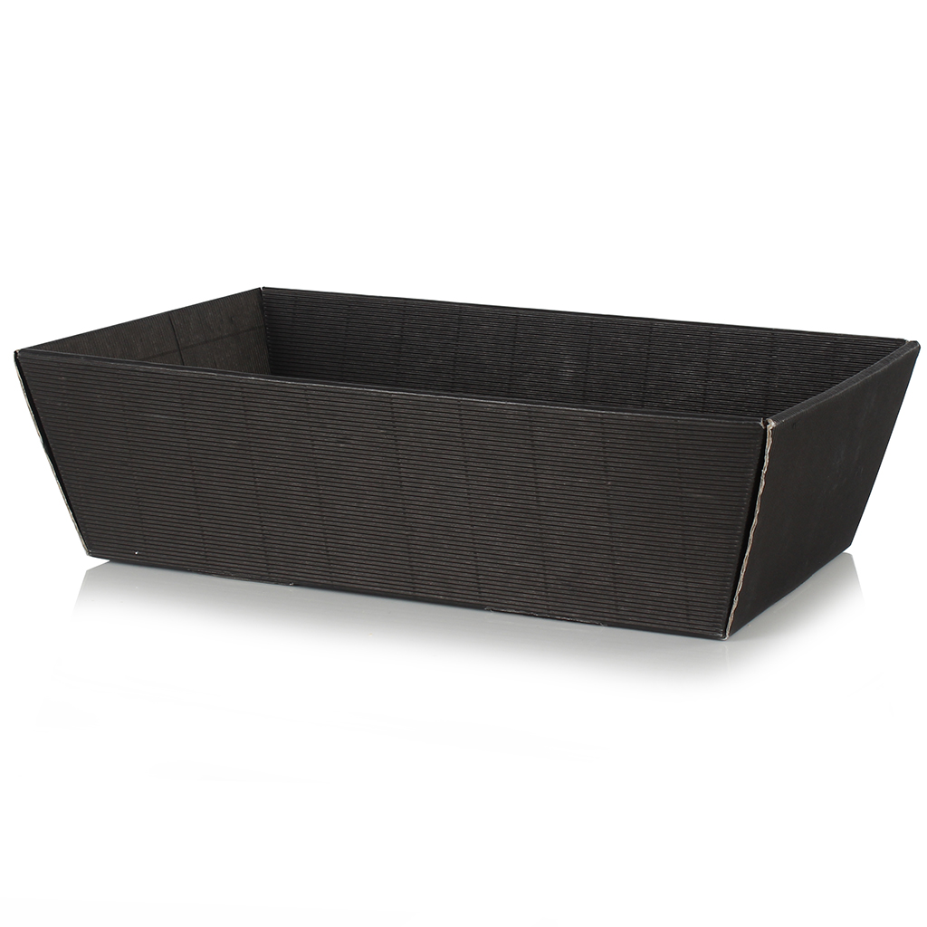 Black Fluted Tray