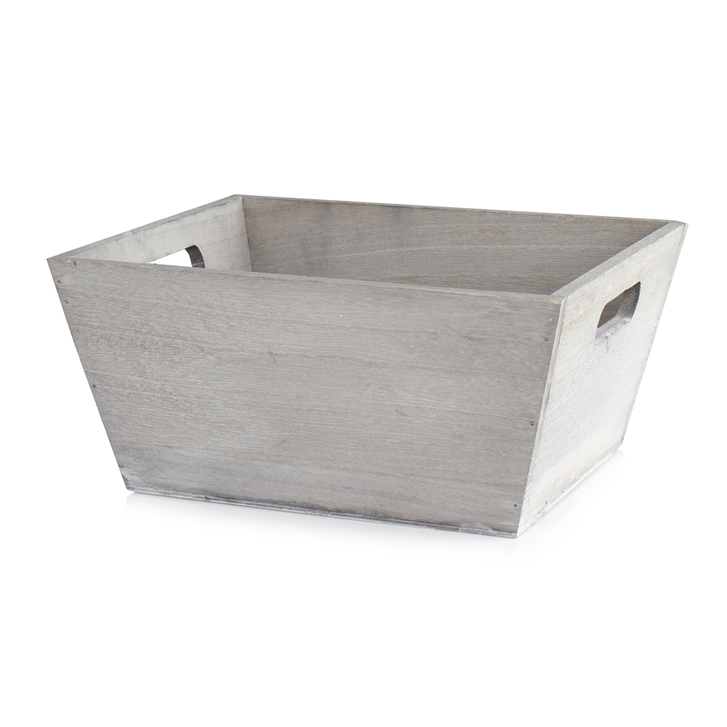 Small Wooden Tapered Storage Basket