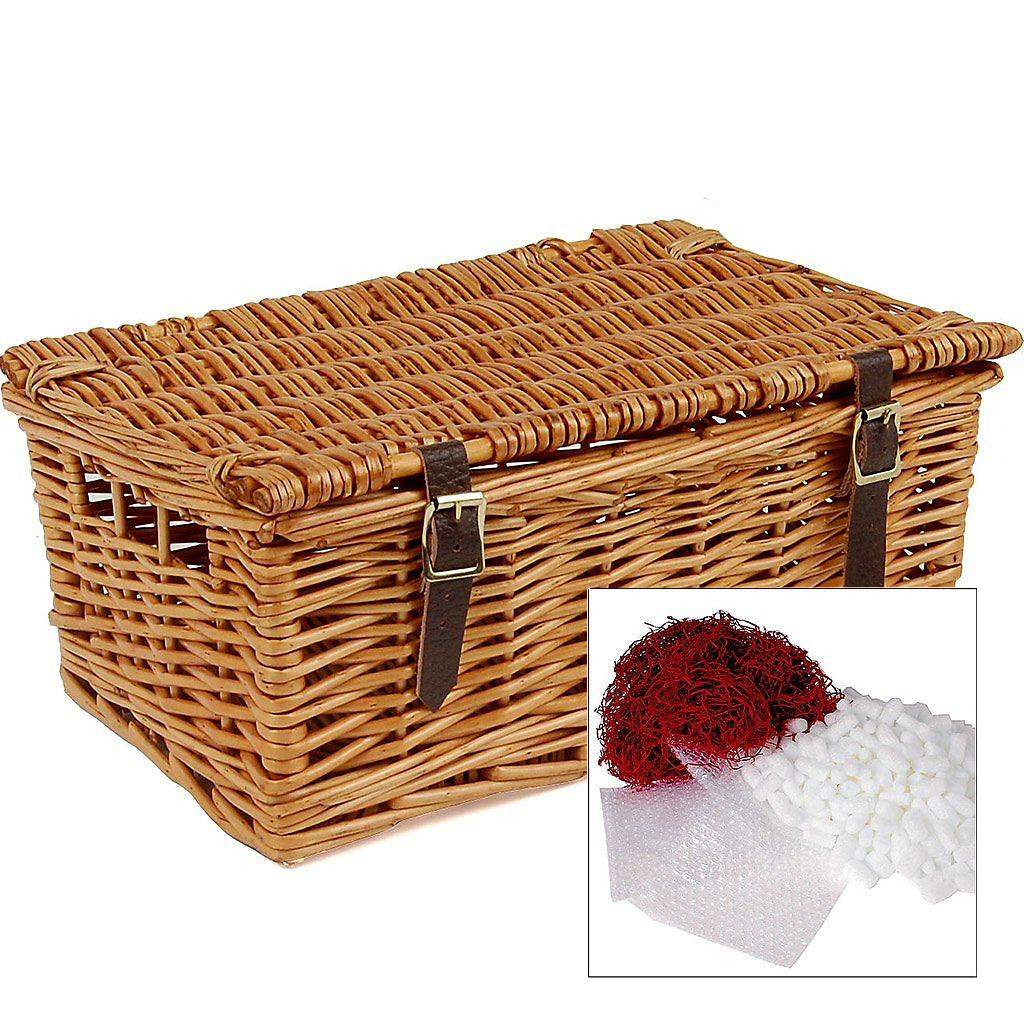 12" Traditional Lidded Hamper & Packaging