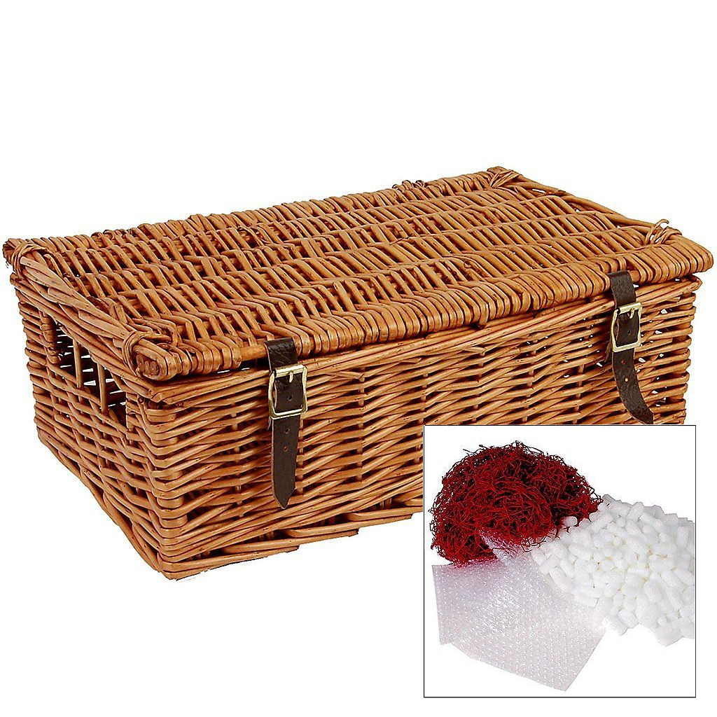 14" Traditional Lidded Hamper with Packaging