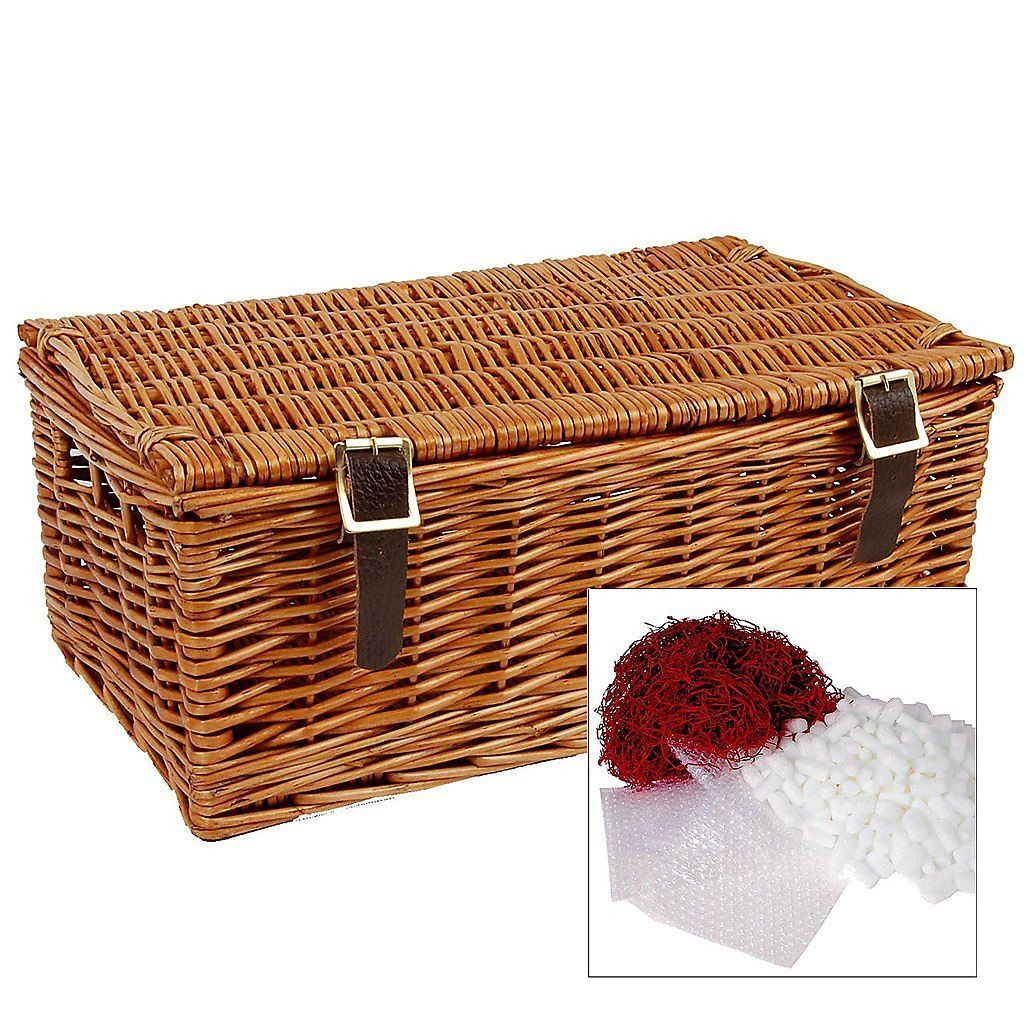 16" Traditional Lidded Hamper & Packaging