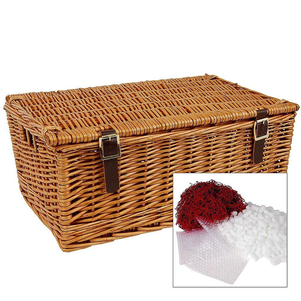 18" Traditional Lidded Hamper with Packaging Virginia Hayward