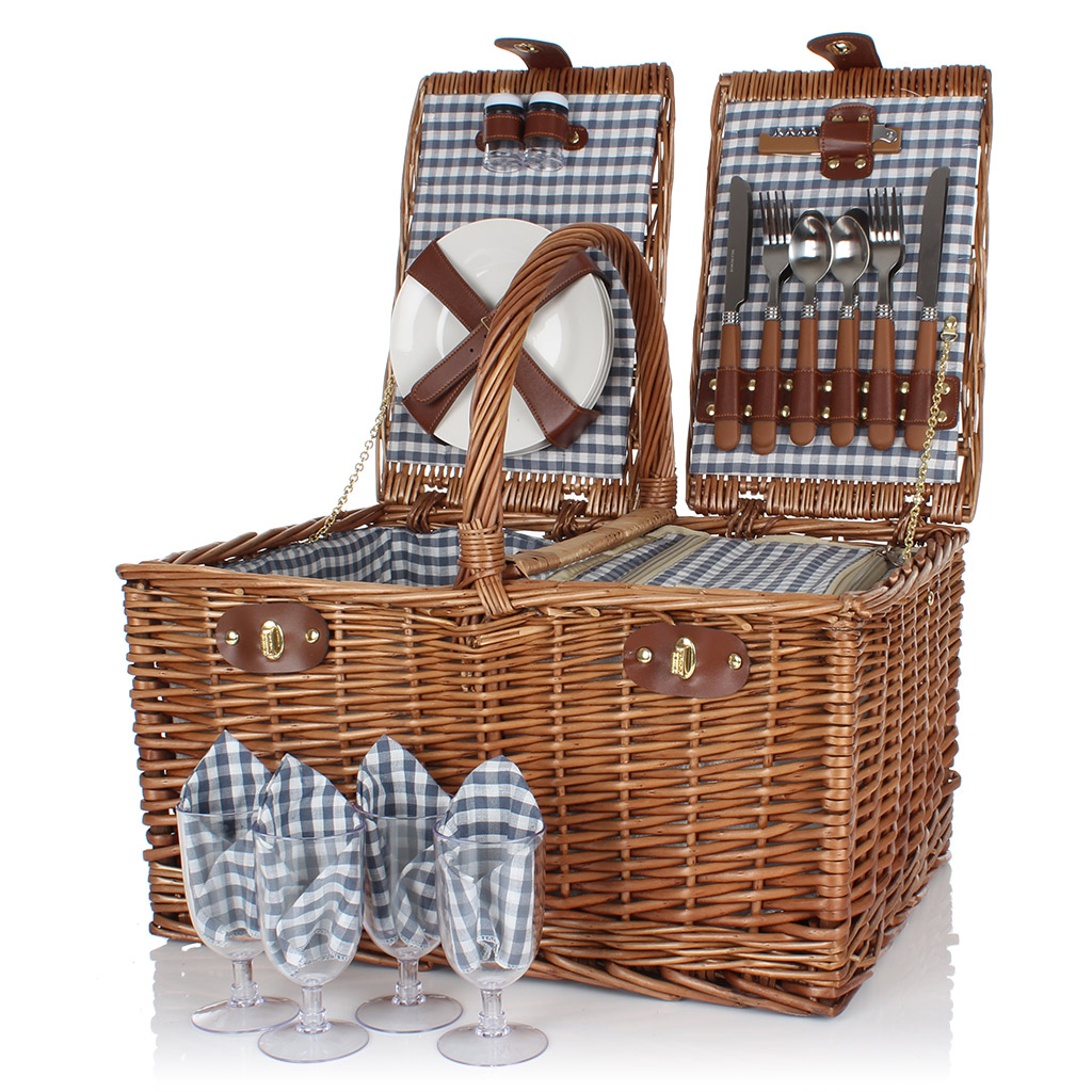Four Person Luxury Picnic Hamper Virginia Hayward