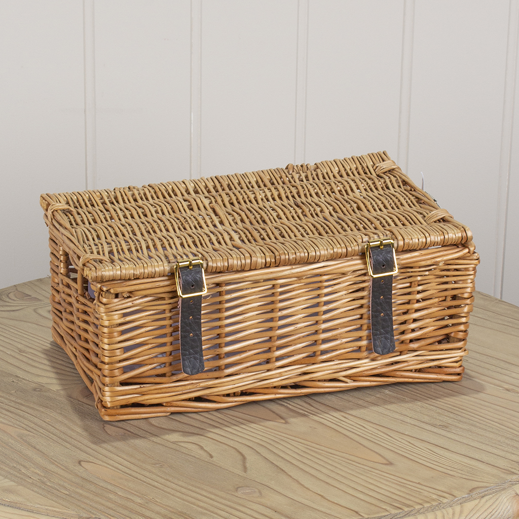 12" Standard Wicker With Straps and finger holes