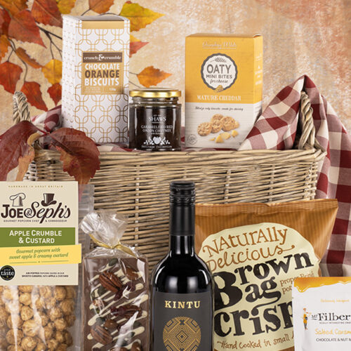 Autumn Hampers hero, Virginia Hayward, Hampers and Gifts