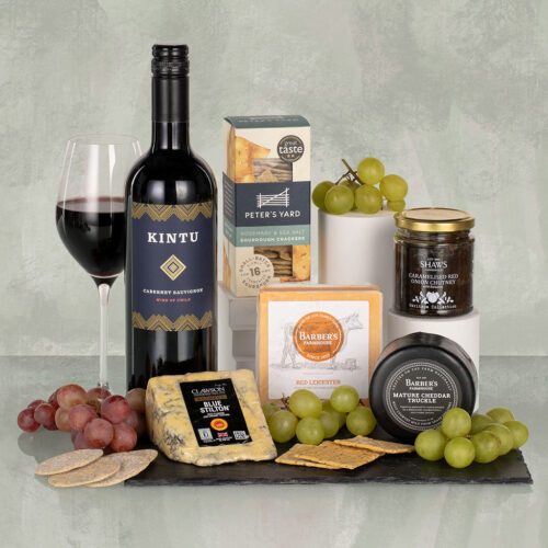 Autumn Cheese and Wine Slate