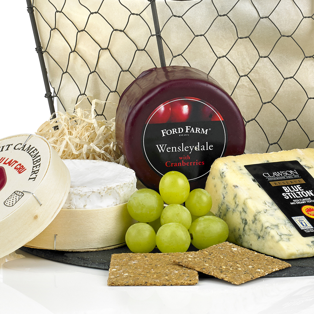 Cheese and Wine Basket Hamper
