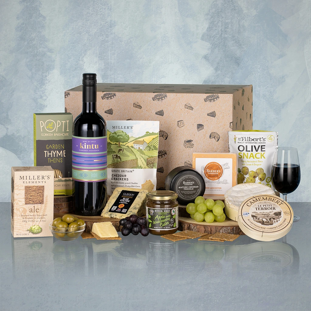Cheese Lover Red Wine & Cheese Luxury Carton Gift