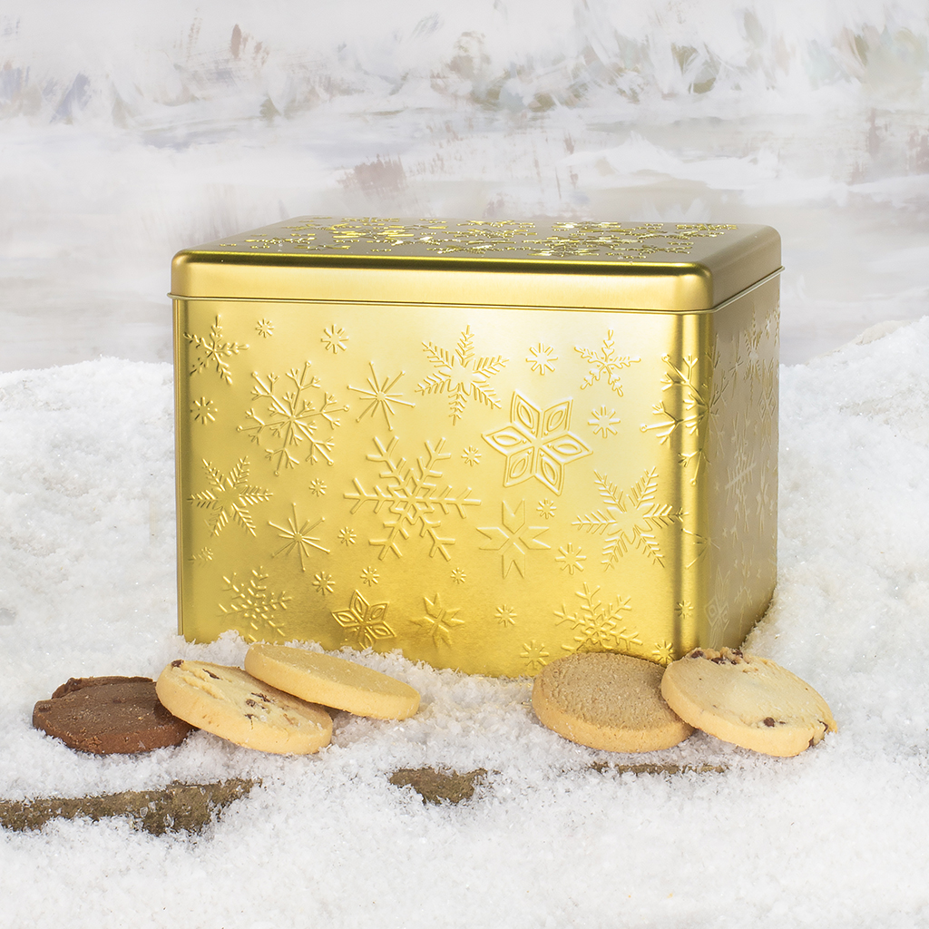 Christmas Biscuit Tin Buttery Shortbread Biscuits