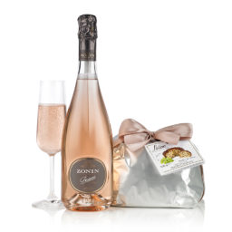 Pink Prosecco and Panettone Gift