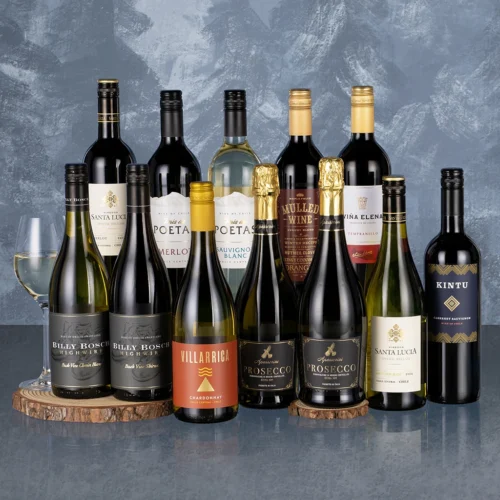 12 Wines in a gift box christmas wine hamper