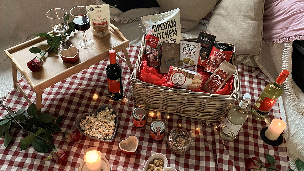 Valentine's Indoor Picnic Hamper